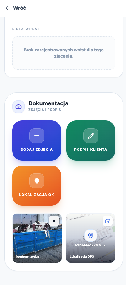 Zarządzanie stanem kontenerów i toalet z poziomu smartfona